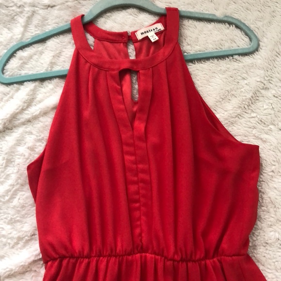 Beautiful coral halter style dress. - Picture 2 of 2